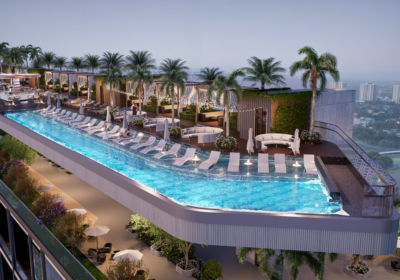 Tầng mái của dự án được vận hành bởi Sunset Hospitality Group (Ảnh: NOBLEX)