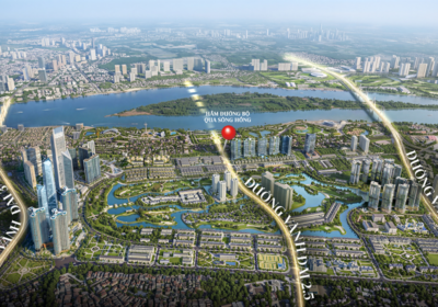 Ảnh phối cảnh vị trí các tuyến đường tại KĐT Ciputra (Ảnh: CĐT) Ảnh thực tế dự án (Ảnh: GrandM)