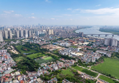 Hiện trạng cảnh quan khu vực giáp ranh Hai Bà Trưng - Hoàng Mai. (Ảnh: Grand M)
