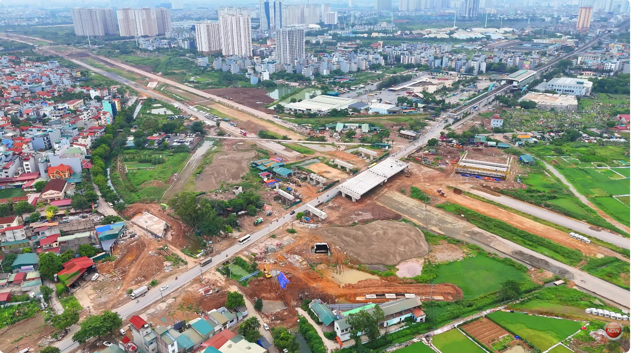 Tiến độ Vành đai 4 đoạn qua Quốc Lộ 6 (Nguồn: Hà Nội 24h)